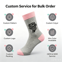 Chaussettes de mode personnalisées pour hommes et femmes, chaussettes mi-mollet en coton doux à motif Méduse, vente en gros