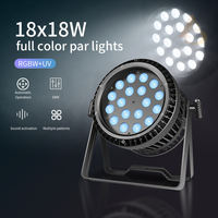 AICPOSE Projecteur LED Par Can étanche IP65 18*18W 4-en-1 5-en-1 6-en-1 DMX512 pour scène