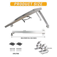 Support de panneau solaire en aluminium à angle d'inclinaison réglable, kit de montage flexible pour toit plat, garantie 10 ans