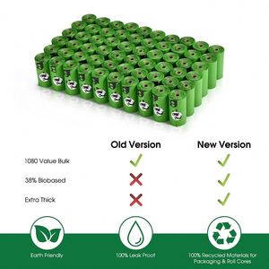 High Quality Biodegradable Dog Waste <b>Bags</b> <b>Compostable</b> Pet Doggie Poo Disposal Poop <b>Bag</b> With Dispenser Holder - Product Image 5