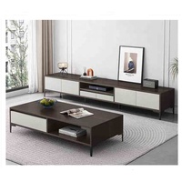 Ensemble de meubles de salle à manger en bois moderne pour la maison Vitrine Vitrine Armoires TV Supports Table d'appoint Tables basses