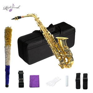 <span class=keywords><strong>Saxophone</strong></span> Eb ALTO pour débutants et étudiants Instruments de musique en laiton jaune avec prix de gros d'usine bon marché - Product Image 2