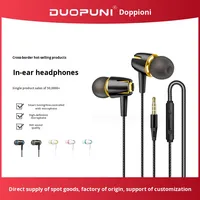 Écouteurs filaires Android transfrontaliers avec micro, appels intelligents, réduction active du bruit (ANC), étanches IPX-3, chipset JL, intra-auriculaires, mobiles