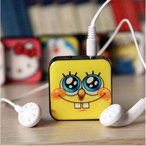Factory Cartoon Mini MP3 Player Card Slot Portable Music Player for Kids <b>Gift</b> Collectible Custom Logo Plastic Sport Player - Product Image 2