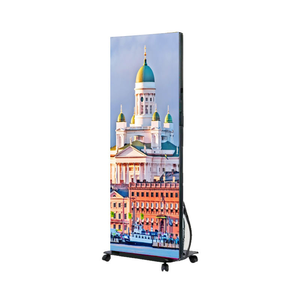 Rotating <b>Double</b>-Sided GOB Portable P2.5 Indoor LED Poster Display for Advertising - Product Image 3