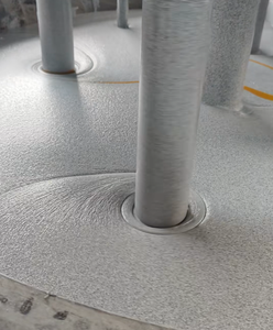 Vernice Epossidica per Pavimenti Autolivellante <span class=keywords><strong>con</strong></span> Sabbia Colorata Tonalità Crema, Finitura Opaca, Rivestimento Minimalista in Resina Epossidica - Product Image 5