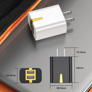 Chargeur mural de bureau TKT <span class=keywords><strong>18W</strong></span> à double port USB PD à charge rapide, prise EU, <span class=keywords><strong>adaptateur</strong></span> universel pour smartphones et tablettes - Product Image 6