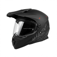 Casque de moto intégral double sport de qualité supérieure 2026 avec logo personnalisé, homologué DOT, double visière, nouvelle taille jeune grande
