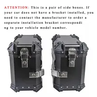 Nouvelles valises latérales et arrière pour moto en alliage d'aluminium durable 28L avec garantie d'un an