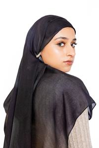 Noir Bloom Vente en gros Noix de cajou impression modale Jacquard cachemire Offre Spéciale mode musulman Hijab pour femmes laine avec glands écharpes - Product Image 6