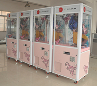 Machine à griffes en bois économique de 31 pouces, distributeur de jouets, jeu d'arcade à monnayeur, machine à cadeaux, avec autocollant personnalisé, vente directe usine
