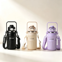 Gobelet isotherme OEM en acier inoxydable 316 de 800 ml (27 oz) avec double couvercle à clapet anti-fuite sans BPA – Cadeau d'affaires