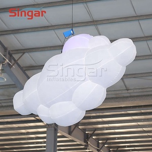 LED Lighted Inflatable 3d Cloud Balloon for Nightclub Decorations - Product Image 3