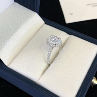 À la mode 18K or blanc 2CT D VVS ovale coupe Moissanite diamant femmes bijoux éternité promesse bague pour fiançailles mariage