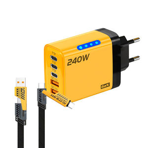 อะแดปเตอร์ 240W ขายดี ชาร์จเร็วแบบ USB Type C พร้อมสายชาร์จสำหรับ iPhone 17 16  หัวปลั๊กแบบ EU/US/UK  ฟังก์ชั่นชาร์จโทรศัพท์มือถือ - Product Image 1