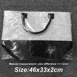 Bolsa de Mano Reutilizable con Logotipo Personalizado, Ecológica, Informal, de Gran Capacidad, de Fieltro PET, con Estampado de Seda Tradicional, para Uso Diario, para Mujer - Product Image 3