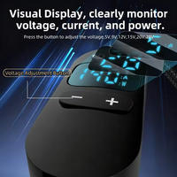 Câble d'alimentation USB-C vers DC 140W, adaptateur de tension réglable Type-C vers 5V 9V 12V 15V 20V 28V, cordon connecteur pour ordinateur portable et routeur