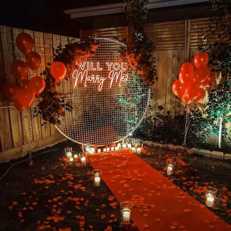 Engagement Led Wedding Will You Marry Me Led Neon Sign Custom Neon Sign Light For Party Decoration
