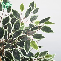Plante artificielle décorative, grand arbre ficus de 200 cm, pot blanc, tronc en bois naturel, feuillage vert réaliste pour Noël, salon