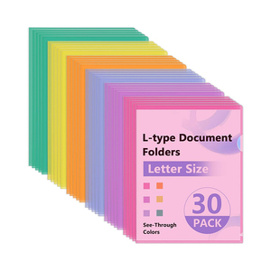 Cartelle Portadocumenti in Plastica Trasparente a L con Logo Personalizzato per Casa, Ufficio e Scuola - Product Image 1