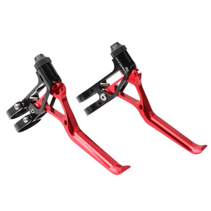 Conjunto de Alavancas de Freio V-<span class=keywords><strong>Brake</strong></span> Ultra-Leves de Alumínio 64g Usinadas em CNC 6061 para BMX MTB Bicicleta de Estrada Design de 2 Dedos Pastilhas de Freio Incluídas 6 Cores - Product Image 4