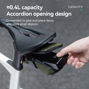 ROCKBROS <span class=keywords><strong>ROAD</strong></span> to SKY SERIES, neumático reutilizable, bolsa trasera pequeña para ciclismo, bolsa para SILLÍN trasero de bicicleta de montaña y carretera - Product Image 4