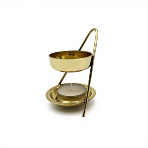 Quemador de incienso de latón dorado, difusor de aromaterapia para el hogar, meditación, uso en todas las estaciones, soporte para incienso en oferta. - Product Image 1