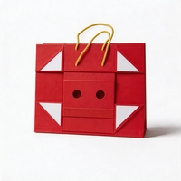 Boîte cadeau pliable pour vin avec logo personnalisé, poignée, emballage en papier personnalisé pour bouteille, insert unique pour champagne, whisky