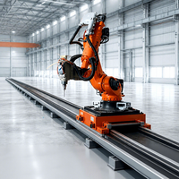Système de fraisage robotisé KUKA KR210, machine robotique CNC 7 axes, charge utile 210 kg, portée 2700 mm