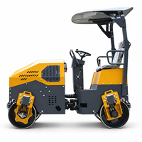Compacteur à double tambour de 2,5 tonnes pour la construction routière et les travaux sur les surfaces en asphalte