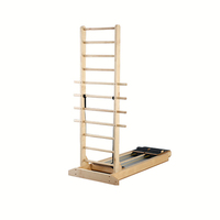 Plateforme de Pilates Double Rail en Érable, Équipement d'Entraînement Robuste pour la Maison et les Studios Commerciaux, Idéale pour les Entraînements de Renforcement Musculaire et d'Étirement