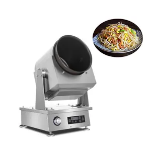 2023 Cheap Drum Cooking Machine Countertop Rotary Fried Rice Automatic Stir Fryer Auto Cooking Machine