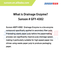 Enzyme de drainage pour la fabrication du papier : Améliore le drainage et la vitesse de la pâte, réduit la consommation de vapeur pour le carton ondulé/carton de fond.