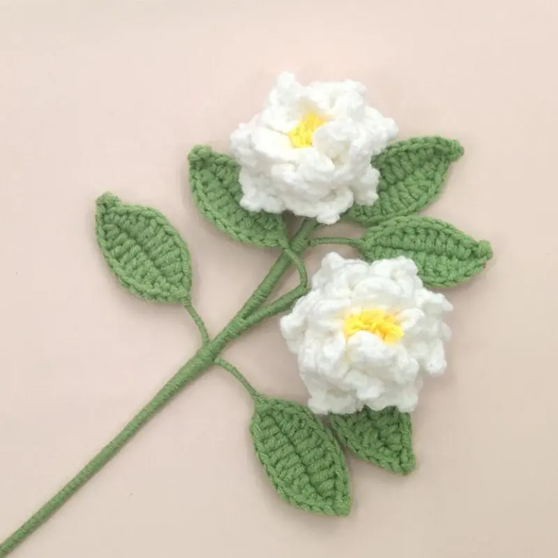 ニットブーケかぎ針編み装飾花完成品かぎ針編み人工保存花家の装飾