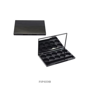 Square Plastic Eyeshadow Palette Private Label Empty <b>Blush</b> Containers Plastic Round Powder Container Packaging Powder - Product Image 1