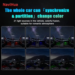 Lámpara LED de Ambiente Colorida Navihua, Kit de Luces Ambientales Sinfónicas para el Interior del Automóvil, para BMW Serie 3 2013-2019 - Product Image 4