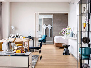 Soluciones Integrales de Mobiliario para Hoteles de 4 Estrellas, Juego de Muebles a Medida para Dormitorio <span class=keywords><strong>y</strong></span> Sala de Estar de Hotel, Cuero Genuino - Product Image 6