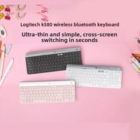 Nouvel ensemble clavier et souris sans fil K580 double mode pour bureau, tablette, iPad et PC/ordinateur de bureau