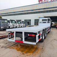 Truk Kargo Flatbed Sinotruck Howo 8X4 Terlaris 371 Hp Euro 2 Kapasitas Muat 50-60 Ton Dijual