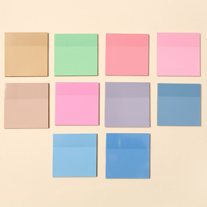 Conjunto de notas adhesivas de Color fluorescente autoadhesivo PET semitransparente para estudiantes, venta al por mayor, pegatina de índice de cuenta bonita personalizable - Product Image 3