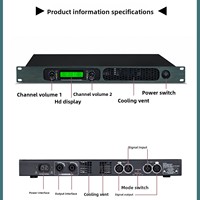 Amplificateur de puissance numérique BHA M25 8Ω 2*500W pour la maison, le karaoké et les conférences, haute puissance, deux canaux, 1U, petit volume, amplificateur de puissance pur pour enceintes, OEM