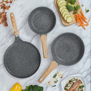 Batterie de poêles antiadhésives en alliage d'aluminium moulé sous pression avec poignée en bakélite pour cuisinière à induction – Offre Spéciale - Product Image 2