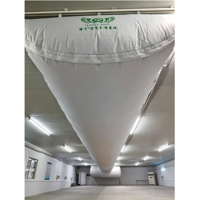 Conduits d'air semi-elliptiques en tissu antibactérien certifié ASTM, spécialement conçus pour les usines de transformation alimentaire