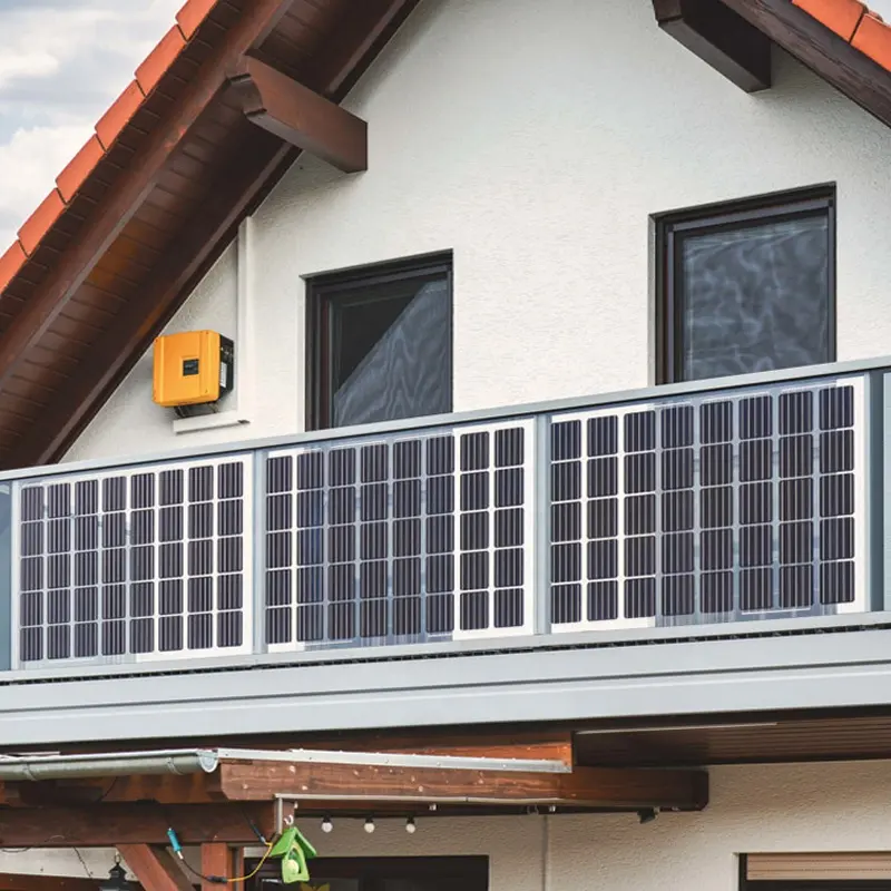 Germany Eu Home Use 600w 800w Plug And Play Solar Kit Balcony Solar Panel Mounting System On Grid Photovoltaics Energy Storage