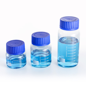 500 мл Прозрачная Круглая Стеклянная бутылка с винтовой крышкой для медицинского использования лабораторный Химический реагент жидкая упаковка для герметизации глаз - Product Image 4