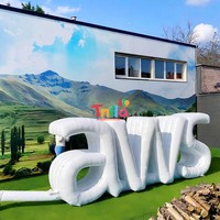 Inflatables publicitaires sur mesure de grande taille, lettres gonflables géantes avec logo personnalisé