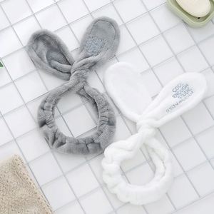Factory-direct Sale Unisex Makeup Masks Hair Accessories Cute Plush <b>Rabbit</b> Ears <b>Wire</b> Cross-style Headbands Hair Ties Japan - Product Image 1
