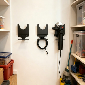 Support mural en métal en forme de U pour meuleuse d'angle, robuste, pour l'organisation des outils d'atelier - Product Image 4
