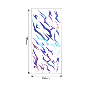 Adesivi per <span class=keywords><strong>Tatuaggi</strong></span> Temporanei Shinein, Effetto Olografico, Simboli Cyberpunk, Iridescenti, <span class=keywords><strong>Arcobaleno</strong></span>, per Cosplay e Makeup - Product Image 3