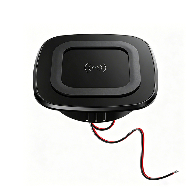 12V 24V Embedded 15W Bus Seat Car Wireless Charger Flush Mount12 Volt 24 Volt Wireless Charging Module for Automotive Vehicle